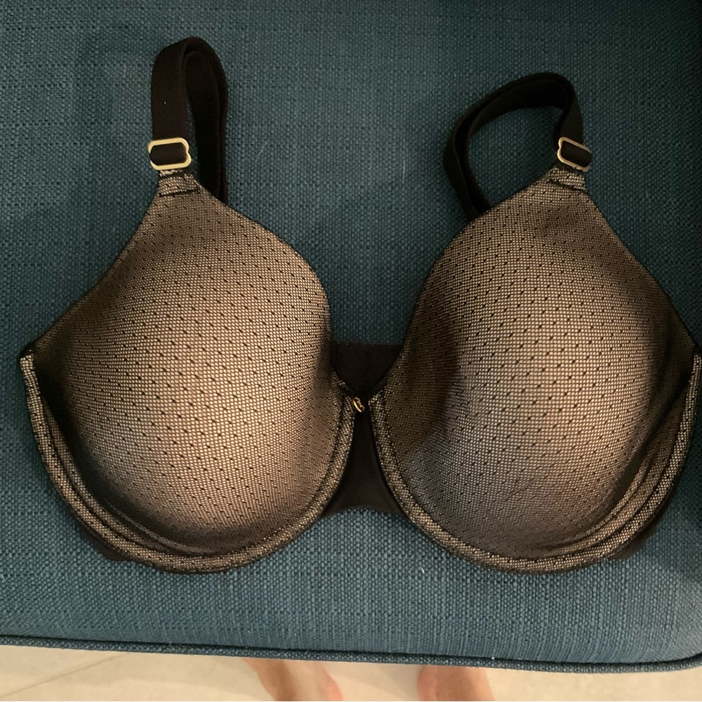 New w/o tags Natori Esteem Full Figure Seamless Underwire Bra in Black/Cafe 32DD